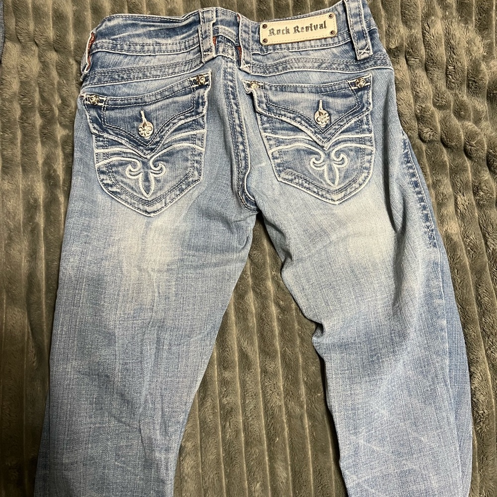 Rock Revival Light Blue Denim Jeans
